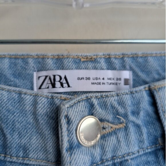 Zara funky tie dye high rise straight leg jeans - Picture 4 of 6